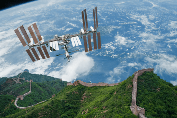Великая Китайская стена из космоса